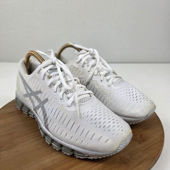 ASICS GEL-Quantum 360 5 Shoes WomensSize 10 White Silver Running Sneakers T5J6N - Picture 6 of 16